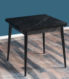Hanah Home Flora Bendir - Mesa de comedor Blanco y Negro